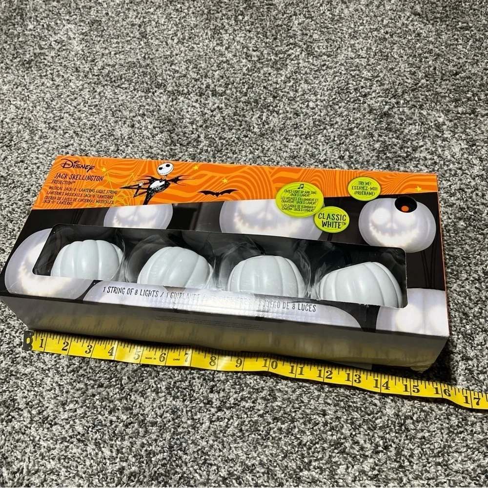 Nightmare Before Christmas Halloween String Lights Jack Skellington Talking Sing